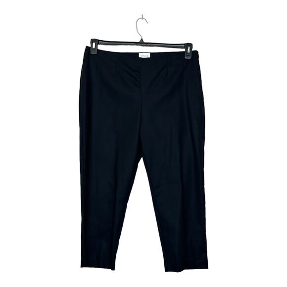 Chico's black flat front cropped pants size 2/ L-12 - Picture 9 of 9